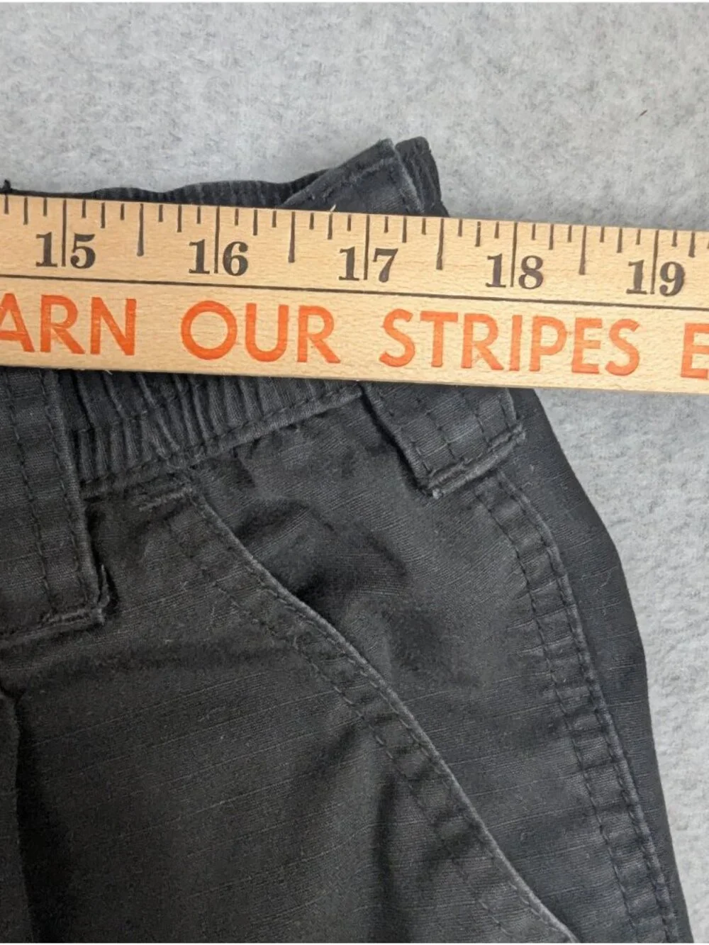 5.11 Tactical Series Pants Mens 36x30 Black Cargo Elastic Waist Workwear Outdoor